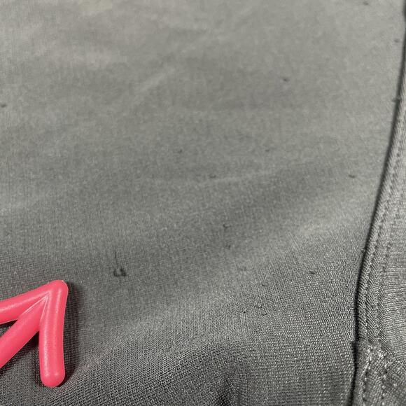 North Face Polo Shirt Mens Medium Vapor Wick Zip Pocket Performance Stretch Gray - Picture 9 of 10